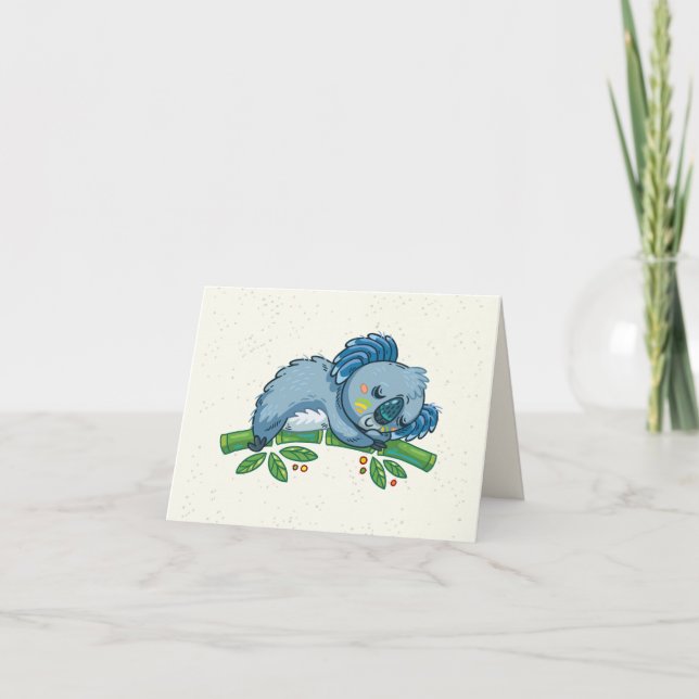 Carte pour notes mignon de koala (Devant)