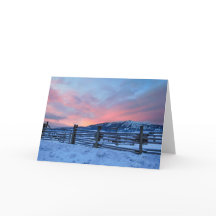 Carte pour notes Montana Sunrise