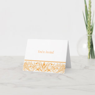 Carte pour notes orange vierge