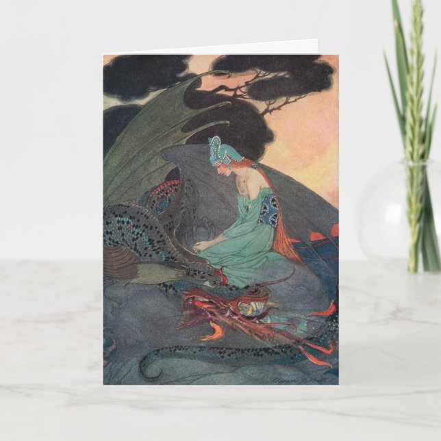 carte pour notes personnalisable de féerie, art (Devant)
