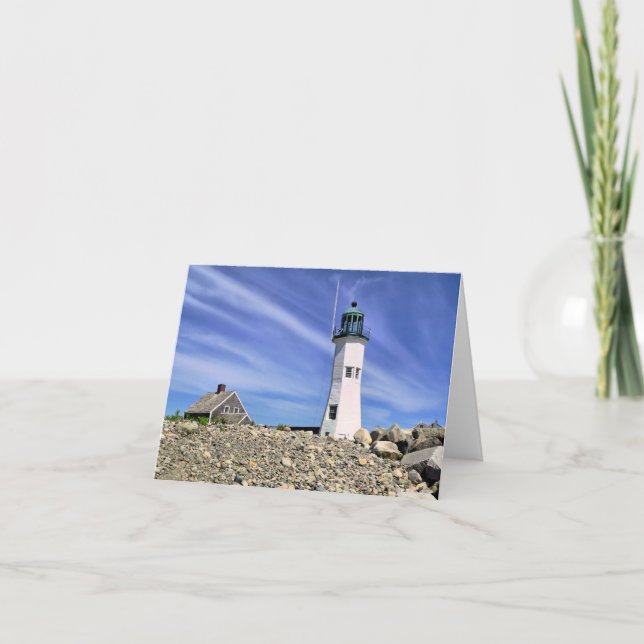 Carte pour notes - Phare Old Scituate (Devant)
