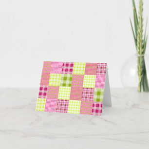 Carte pour notes Plaid Inspiré Madras