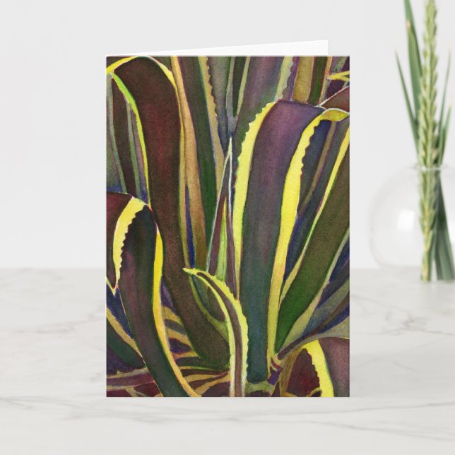 Carte pour notes plante du siècle trié (Devant)