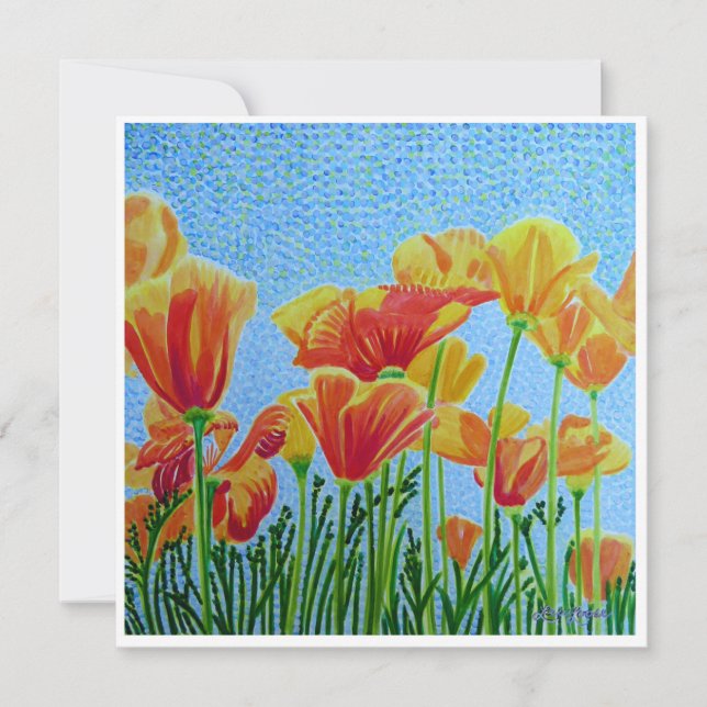 CARTE POUR NOTES plat CA Poppy (Devant)