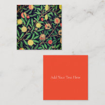 Carte pour notes PLAT : WILLIAM MORRIS ; POMEGRANA