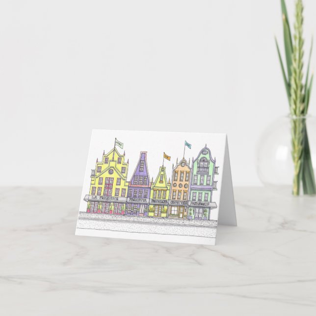 Carte pour notes plié des magasins italiens (Devant)