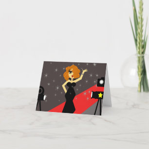 Carte pour notes Red Carpet Diva