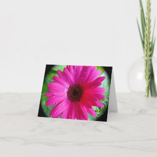 Carte pour notes rose de marguerite de Gerbera