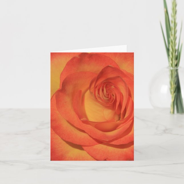 Carte pour notes rose d'orange (Devant)