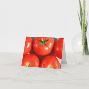 Carte pour notes rouge de tomates