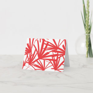 CARTE POUR NOTES ROUGE TROPICAL