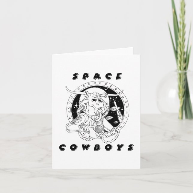 Carte pour notes Space Cowboys (Devant)