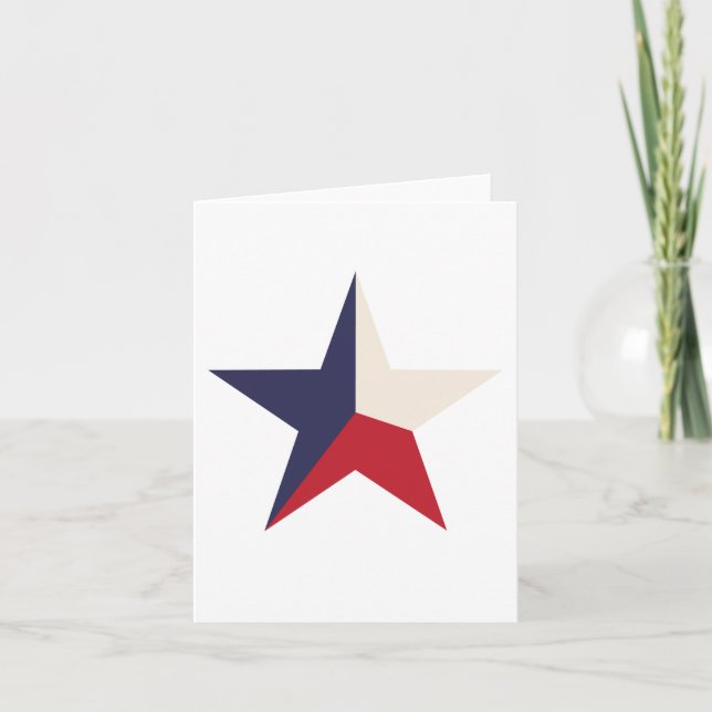 Carte pour notes Texas Star (Devant)