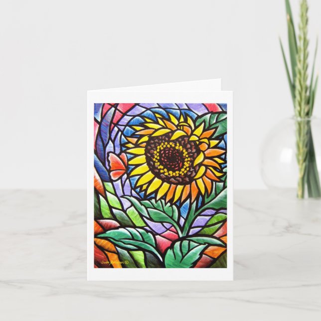 Carte pour notes tournesol (Devant)