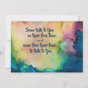 Carte pour notes toutes les occasions