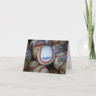 Carte pour notes vide de base-ball