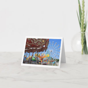 Carte pour notes vide de carnaval