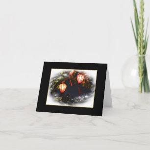 Carte pour notes vietnamien plié à lanterne