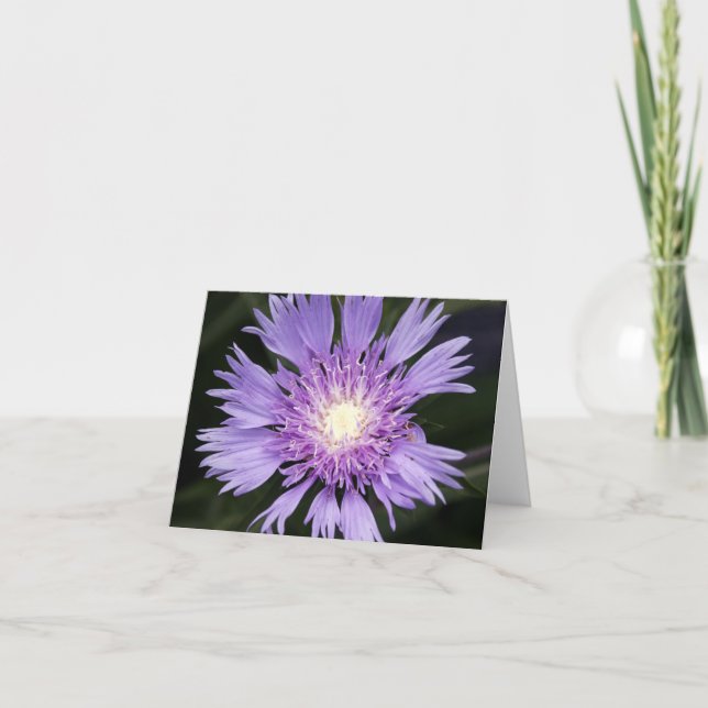 Carte pour notes violet de fleur (Devant)