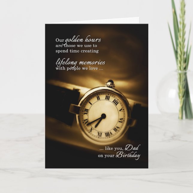 Carte pour papa Anniversaire Sentimental (Devant)