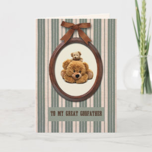 Carte Pour Parrain sur Fête des pères Nounours mignons