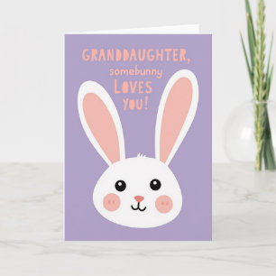 Carte pour petite-fille Somebunny vous aime