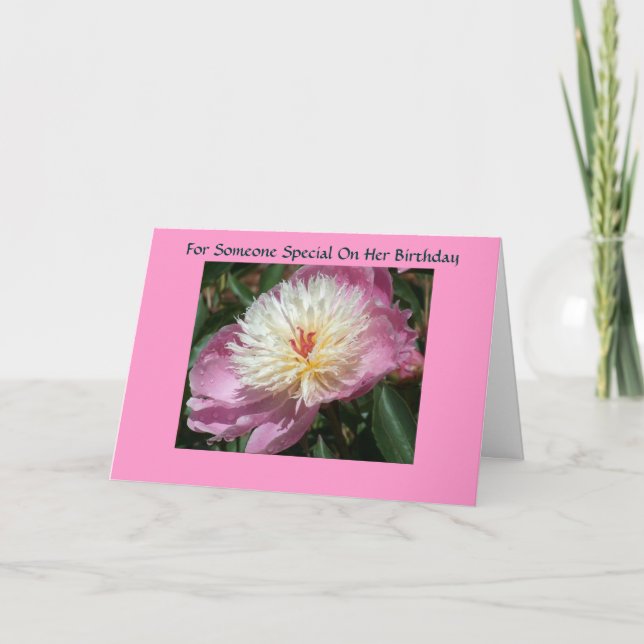 Carte Pour quelqu'un de spécial pour son anniversaire (Devant)