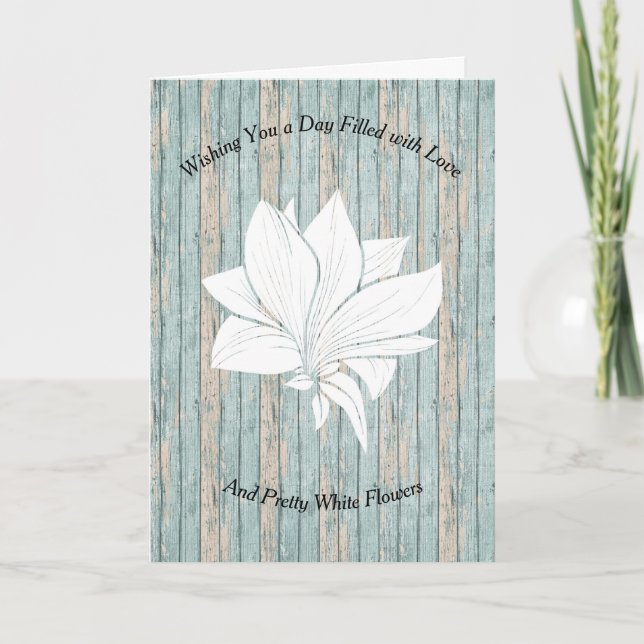 Carte pour Senior en Nursing Home Beach Wood (Devant)