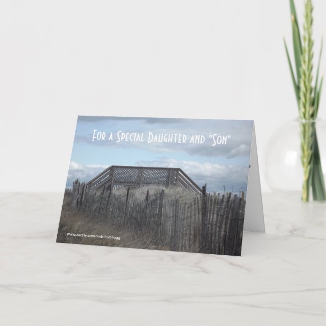Carte Pour spéciaux une fille et un "fils " (Devant)