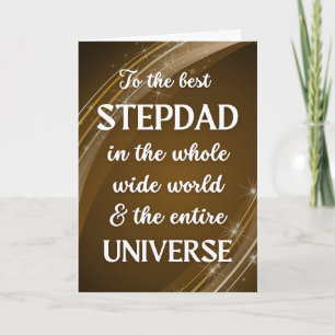 Carte Pour Stepdad Fête des pères Universe Thème