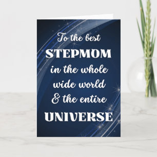Carte Pour Stepmaman Fête des Mères Thème Stellaire