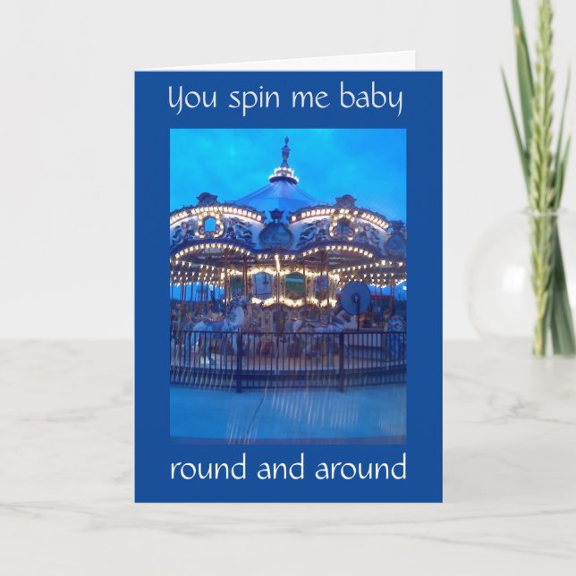 CARTE POUR TON ANNIVERSAIRE-JE T'EMMÈNE FAIRE UN TOUR! (Devant)