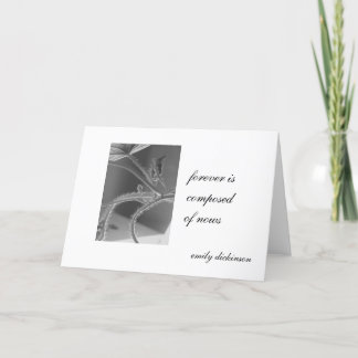 Carte "Pour toujours se compose de nows." Emily