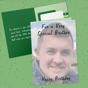 Carte Pour un anniversaire très spécial photo de frère v