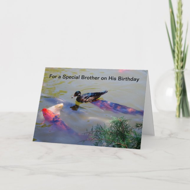 Carte Pour un frère spécial sur son anniversaire (Devant)