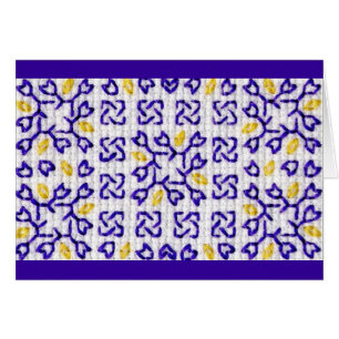 Carte pourpre 1 de patchwork