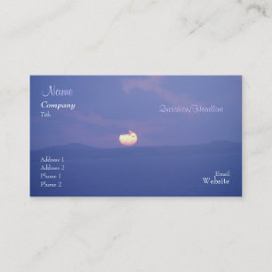 Carte pourpre d'affaires/profil de coucher du