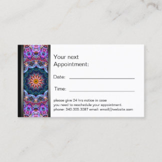 Carte pourpre de rendez-vous de mandala de Lotus