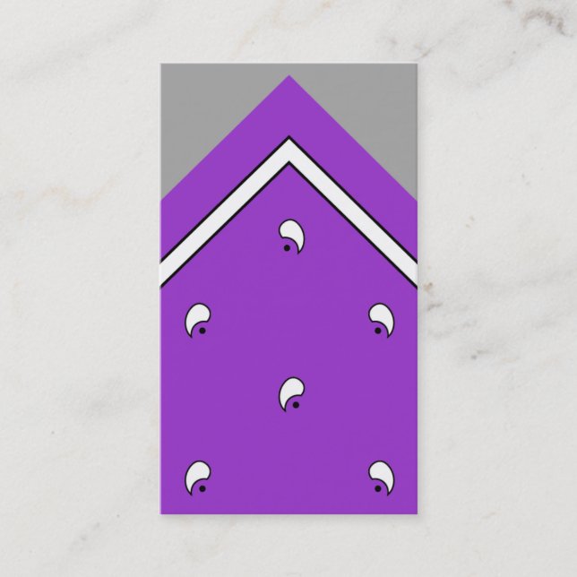 Carte pourpre de tour de mouchoir/ (Devant)