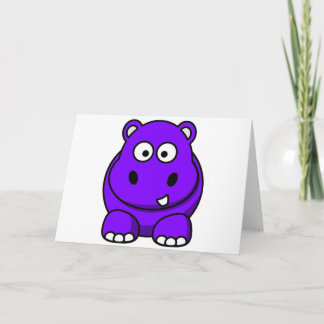 Carte Pourpre d'hippopotame
