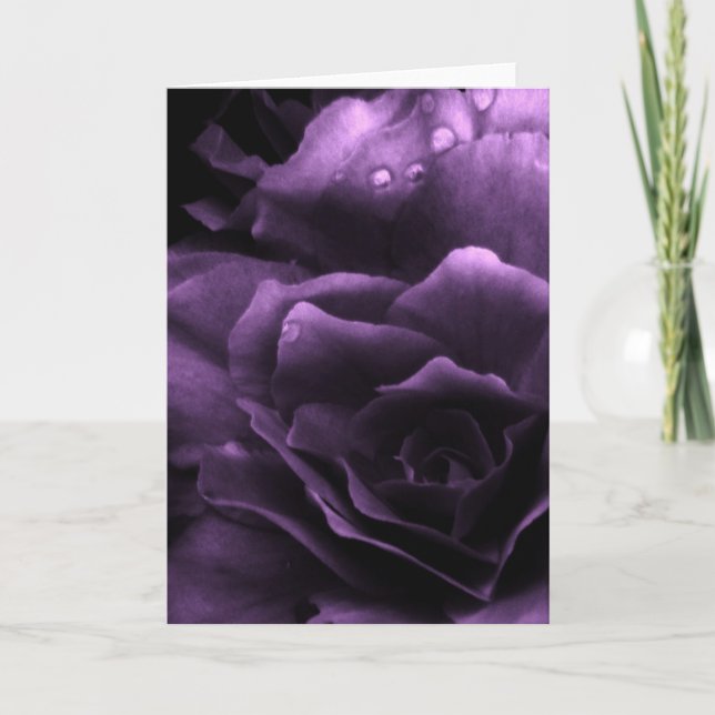 Carte Pourpre étroit d'un double bégonia (Devant)