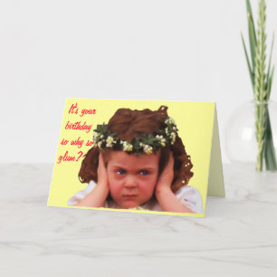 Carte Pourquoi ce visage triste?