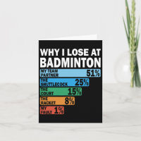Pourquoi Je Perds À Badminton Drôle Ma Faute 1