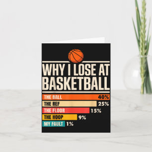 Carte Pourquoi je rate toujours le panier de basketball