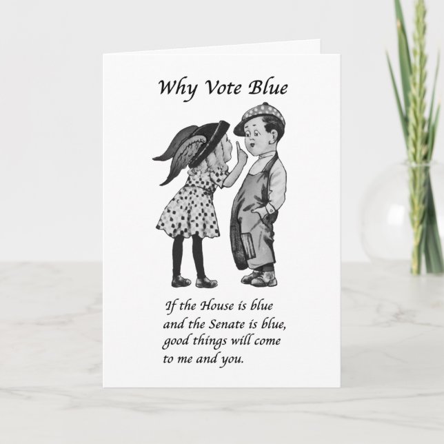 Carte Pourquoi voter bleu en 2026 (Devant)