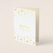 Carte Poussière Bébé Infertilité Wives Gold Foil