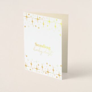 Carte Poussière Bébé Infertilité Wives Gold Foil