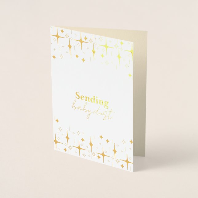 Carte Poussière Bébé Infertilité Wives Gold Foil (Devant)