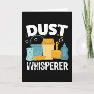 Carte Poussière Whisperer Drôle Nettoyage propre cadeau