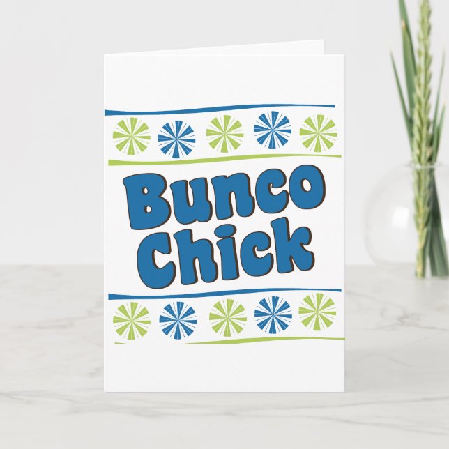 Carte poussin de Bunco des années 70 (Devant)